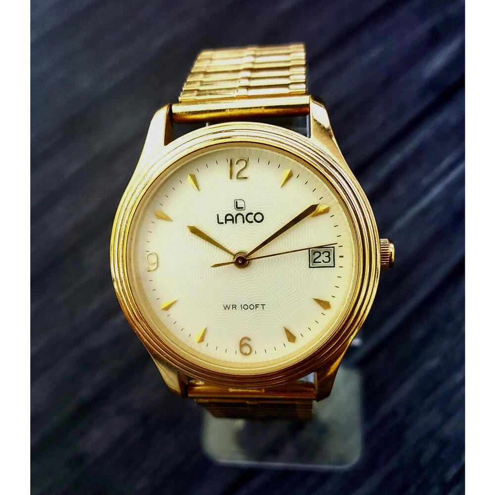 Very Rare Vintage Lanco Pacific Taiwan Watch New‎ Condition